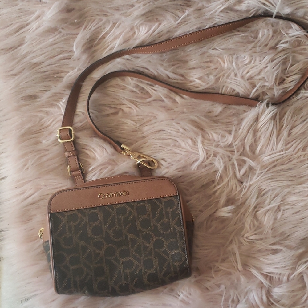 Calvin Klein Crossbody Tan Purse